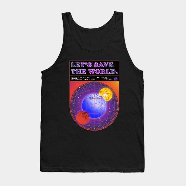 Save the world Tank Top by kyousaurus
